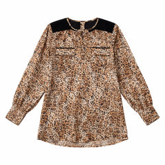 girls leopard printed kurta (Womens)