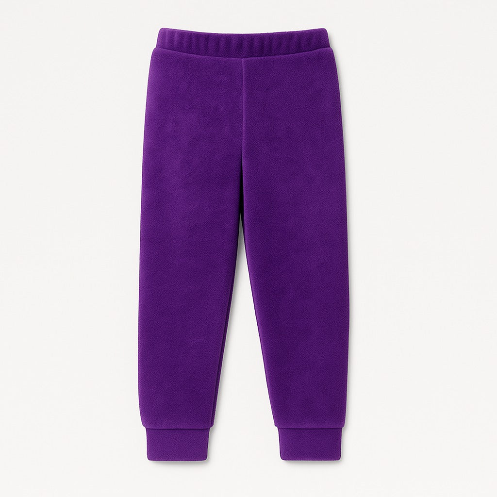 girls purple velvet trouser