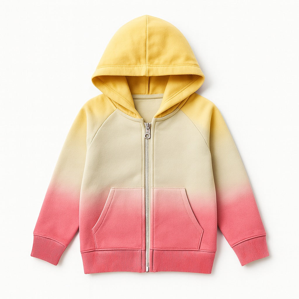 Girls Tye dye zipper