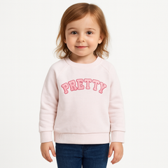 Girls pink pretty sweatshirt (Last Chance)