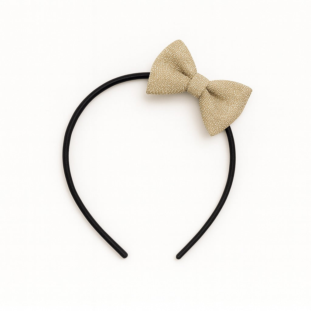 Girls skin glitter bow hair band (Last Chance)