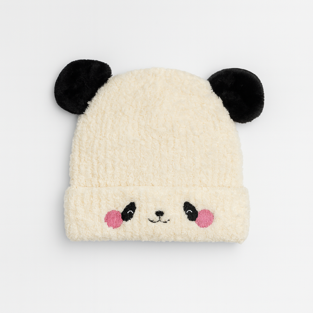 White cloud  pompon cap