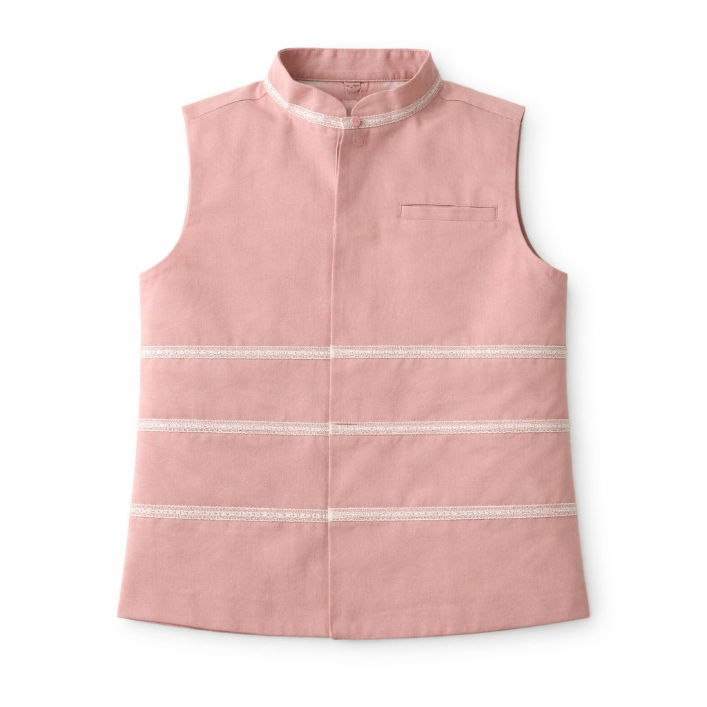 Boys  tea-pink waistcoat