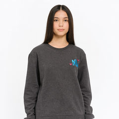 Ladies gray moon sweatshirt