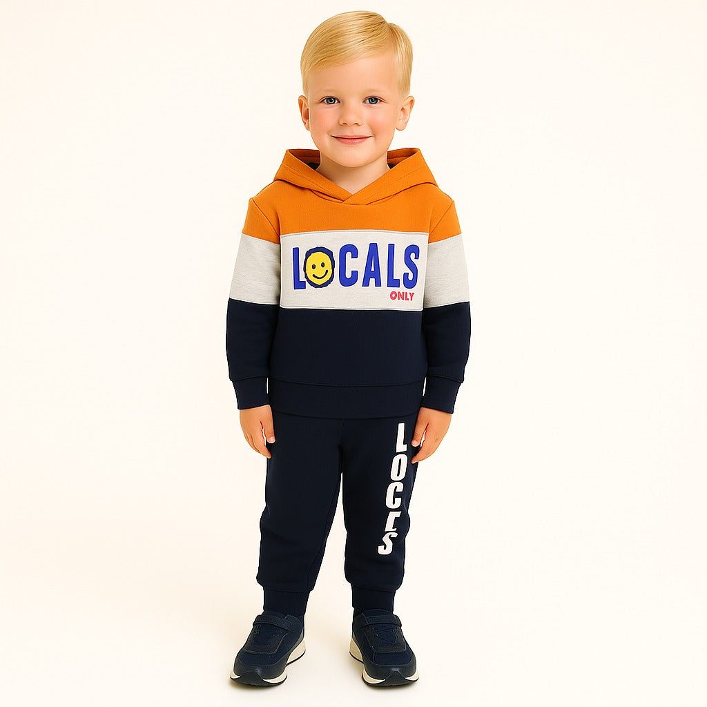 Boys lion orange tracksuit/