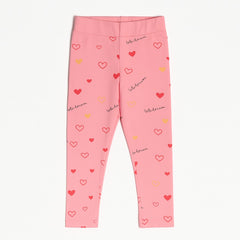 Girls pink trouser with hearts
