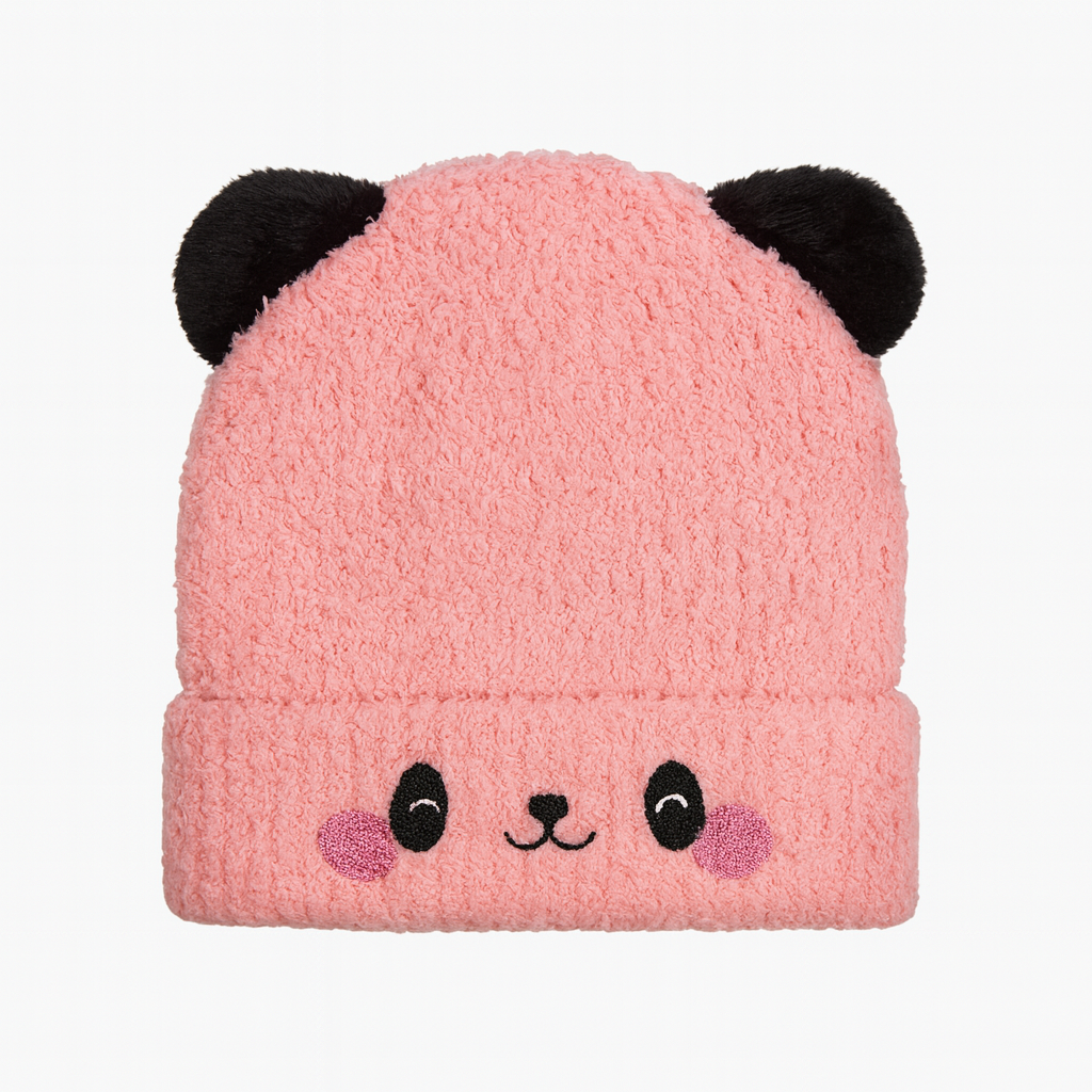 Pink cloud  pompon cap