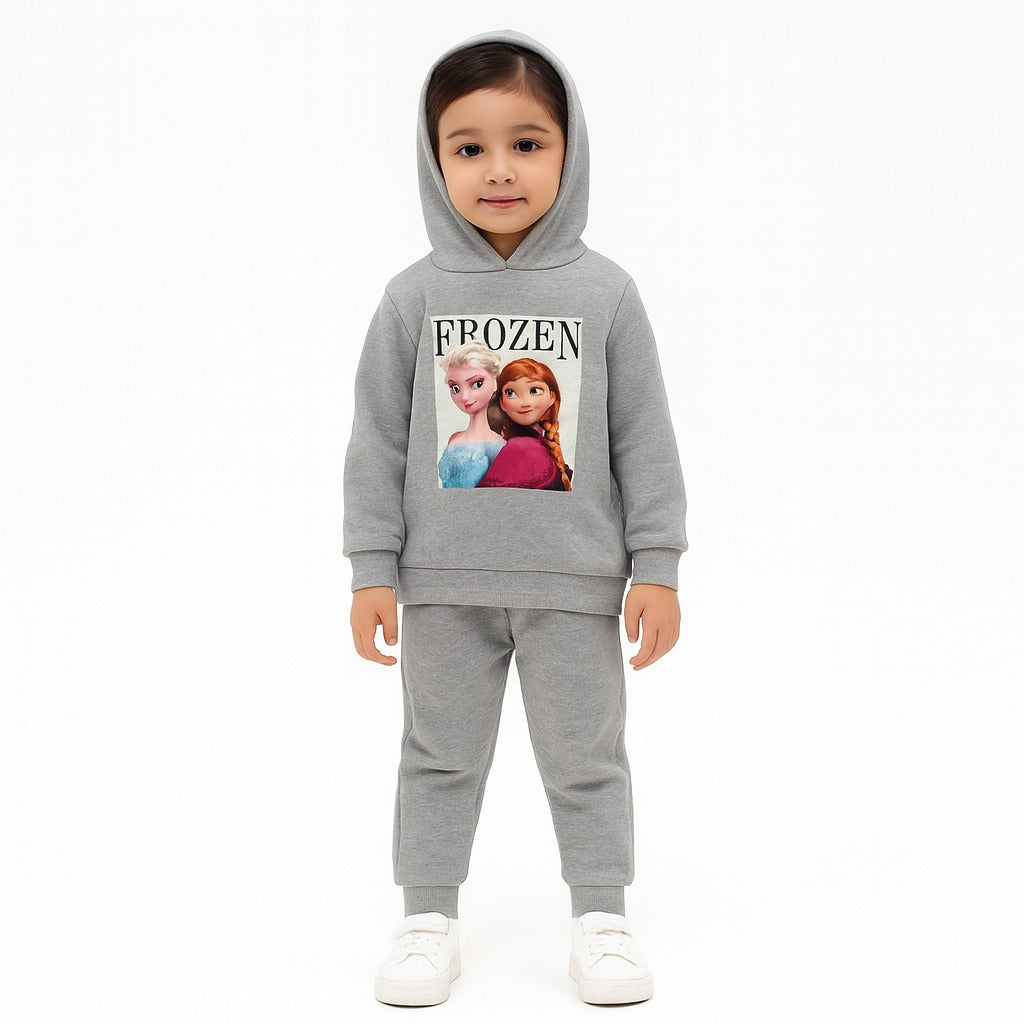 Girls gray frozen hoodie