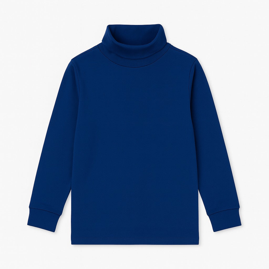 Midnight blue high neck