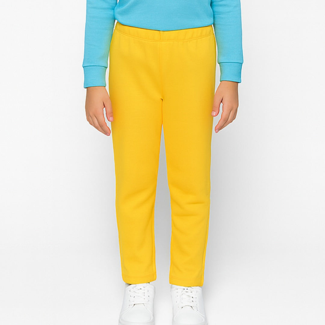 Girls yellow flees trouser (Last Chance)