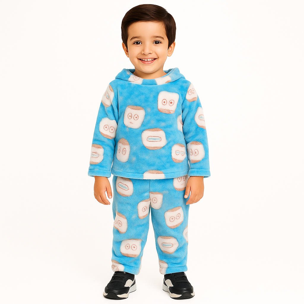 Boys sponge rabbit wool tracksuit