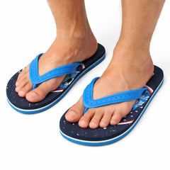 Boys blue space ship slippers (Last Chance)