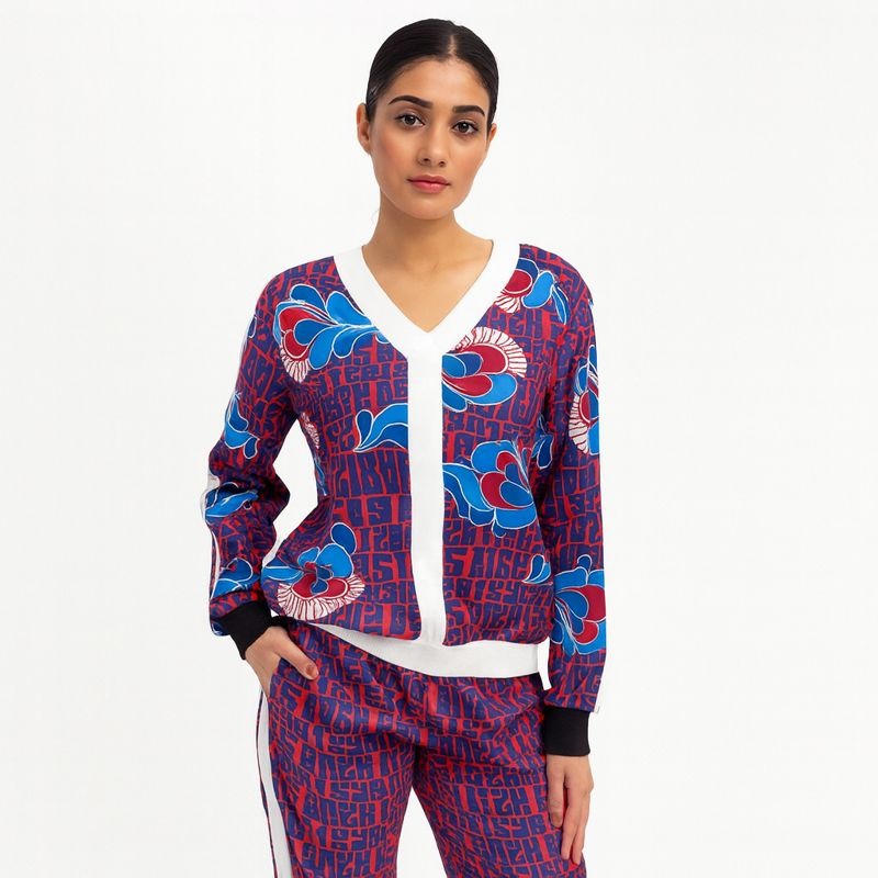 Ladies printed upper