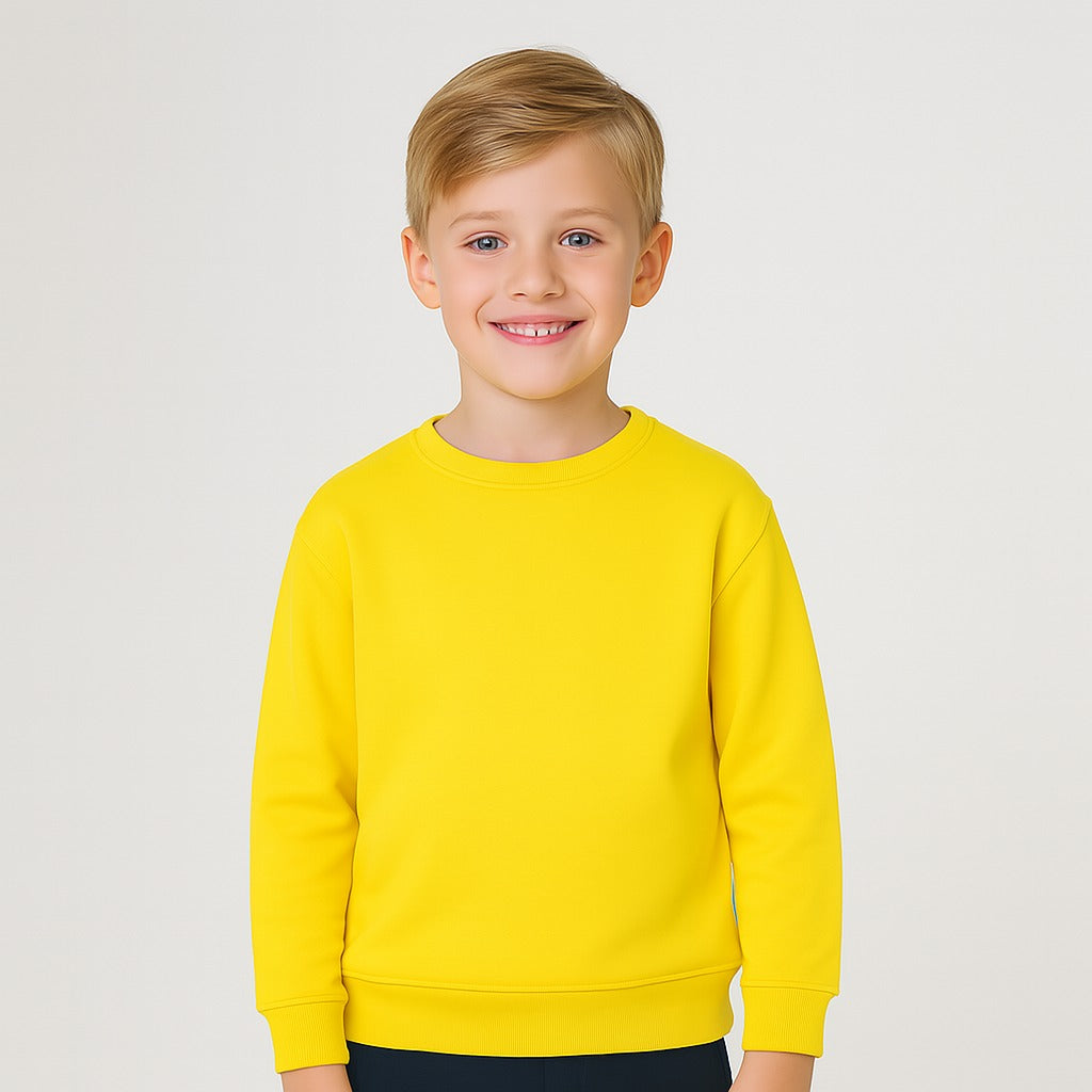 Yellow basic sweatshirt