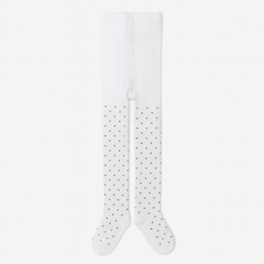 Girls white polka dots legging