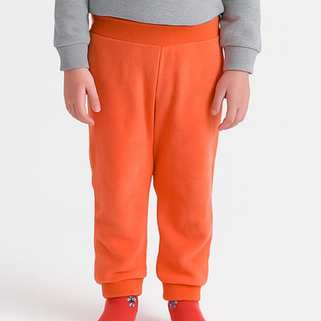 Girls orange velvet trouser