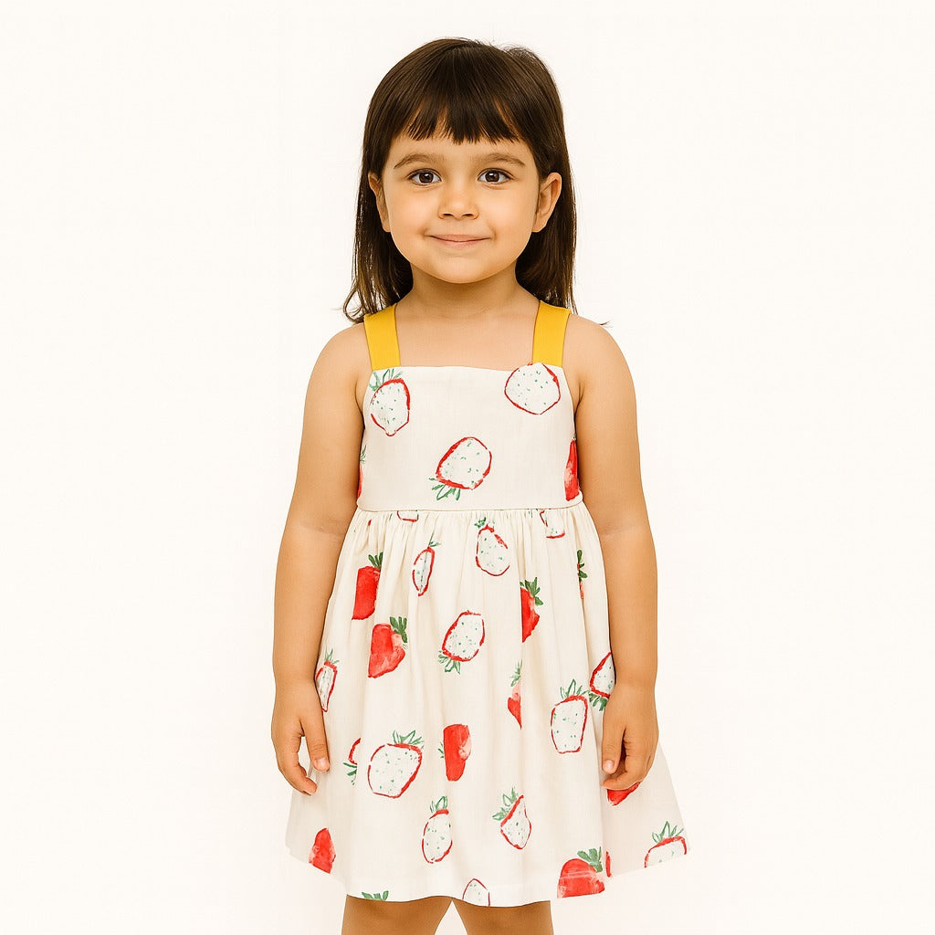 Girls strawberry frock