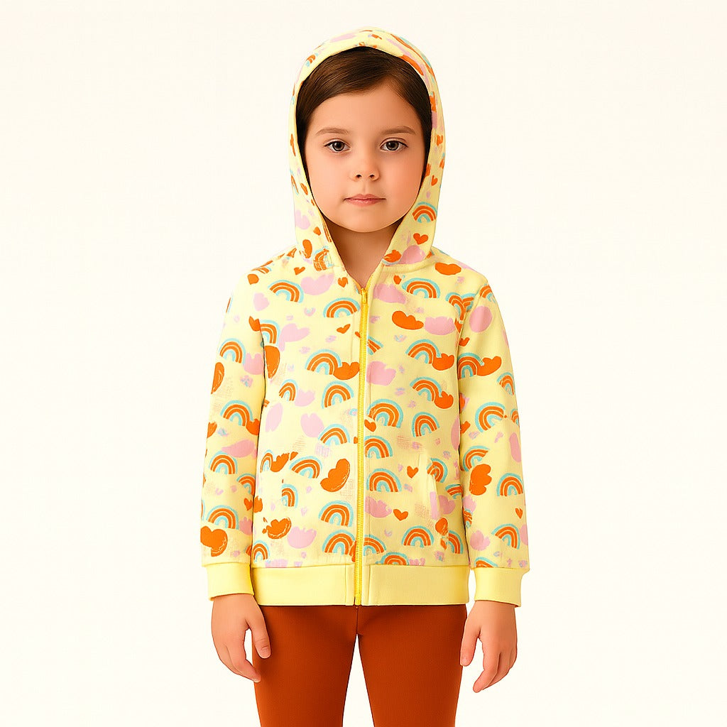 GIRLS RAINBOW HOODIE