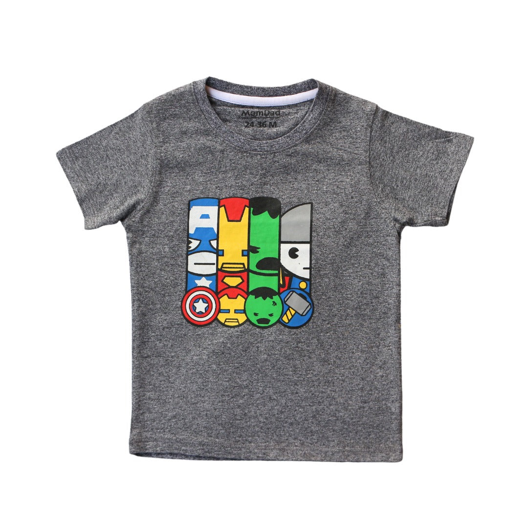 Boys gray marvel character T-Shirt (Last Chance)