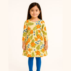 Girls floral shyphon top