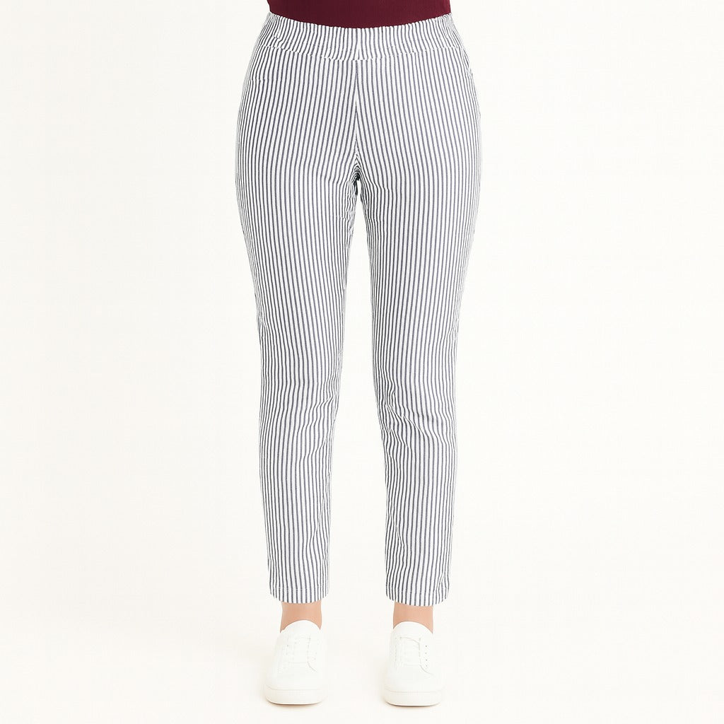 Ladies white and black lining pant