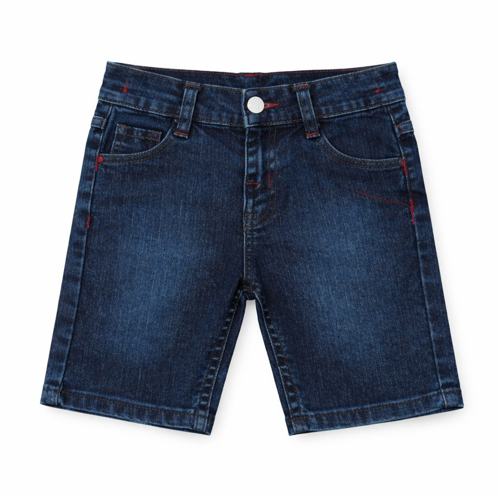 Boys Classic Dark Blue Denim Shorts