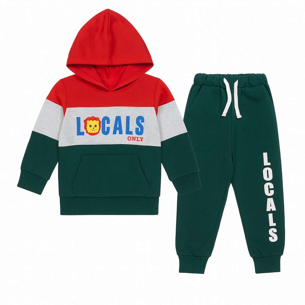 Boys green lion Tracksuit/