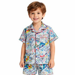 Boys blue cotton shirt (Last Chance)