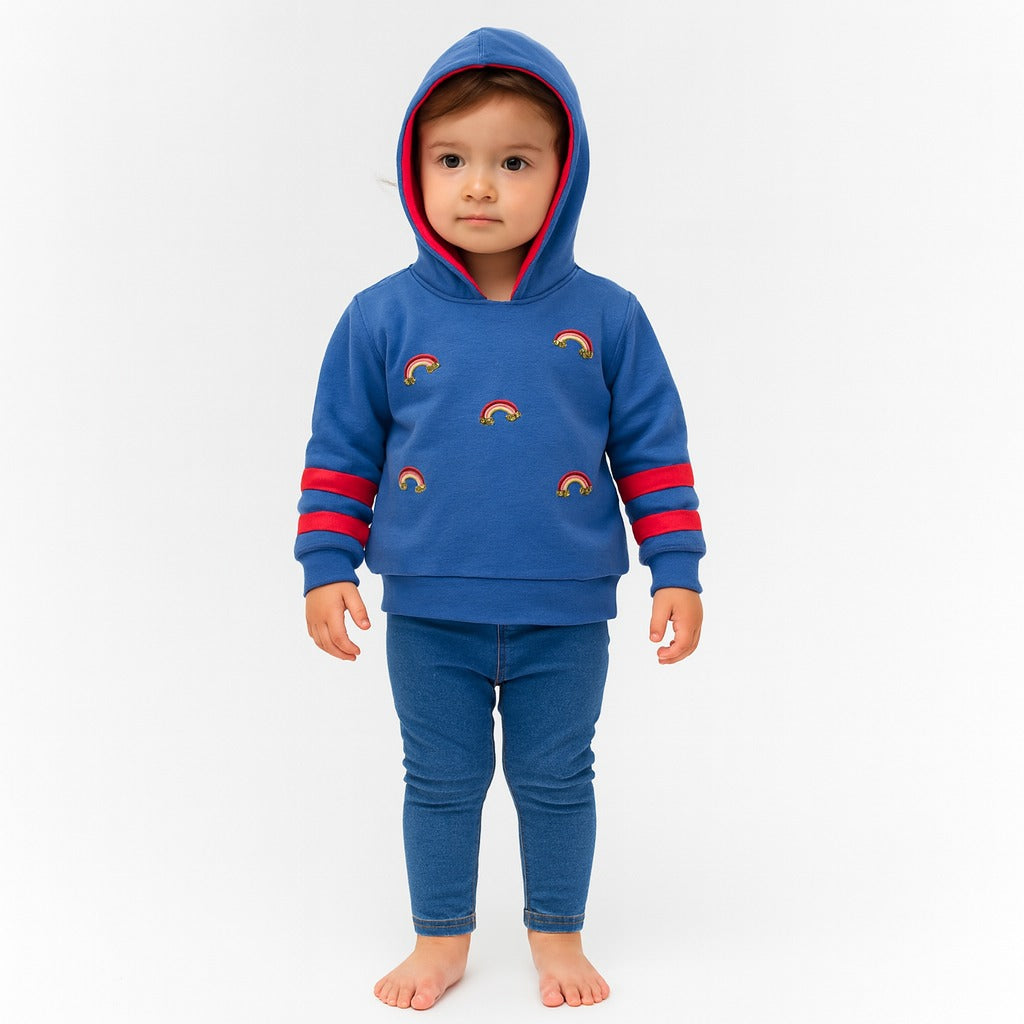 Rainbow sequin hoodie