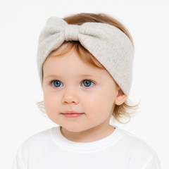 Girls shimmery woolen bow