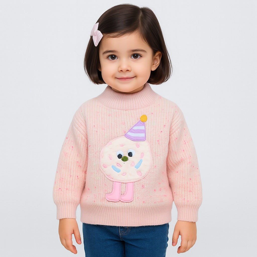 Girls cloud pink sweater