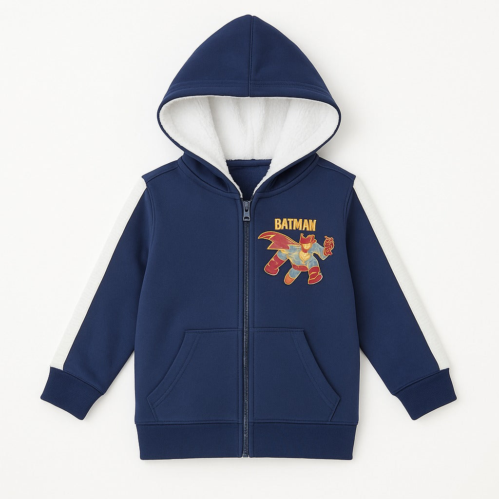 Boys blue batman wool upper