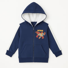 Boys blue batman wool upper