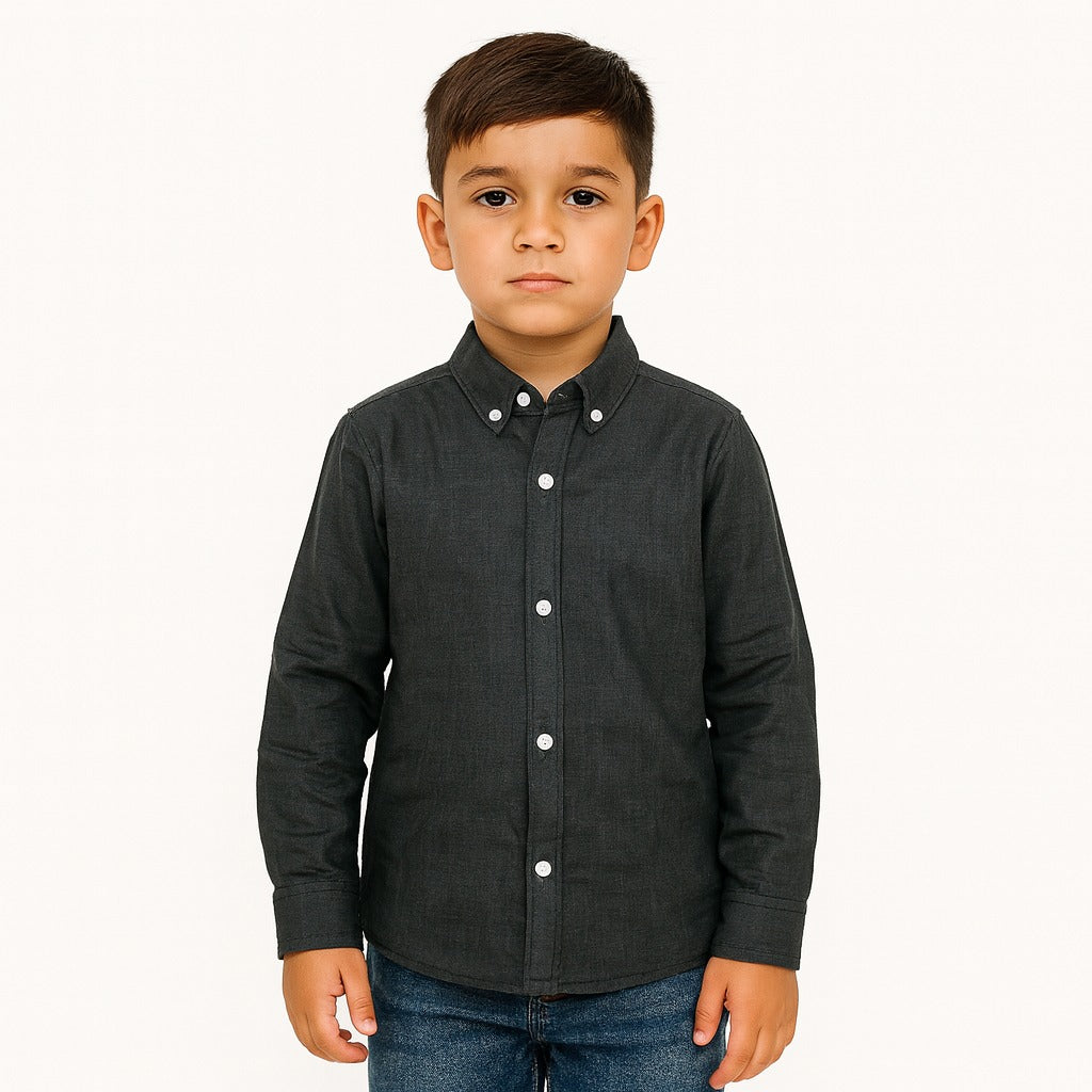 Boys gray casual shirt
