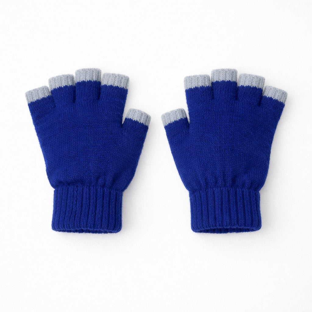 Boys blue half finger gloves (Last Chance)