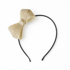 Girls green bow hair band (Last Chance)