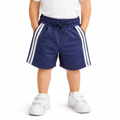 Boys blue side stripe shorts