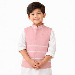 Boys  tea-pink waistcoat