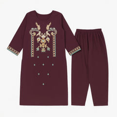 Girls embroidered 2pc
