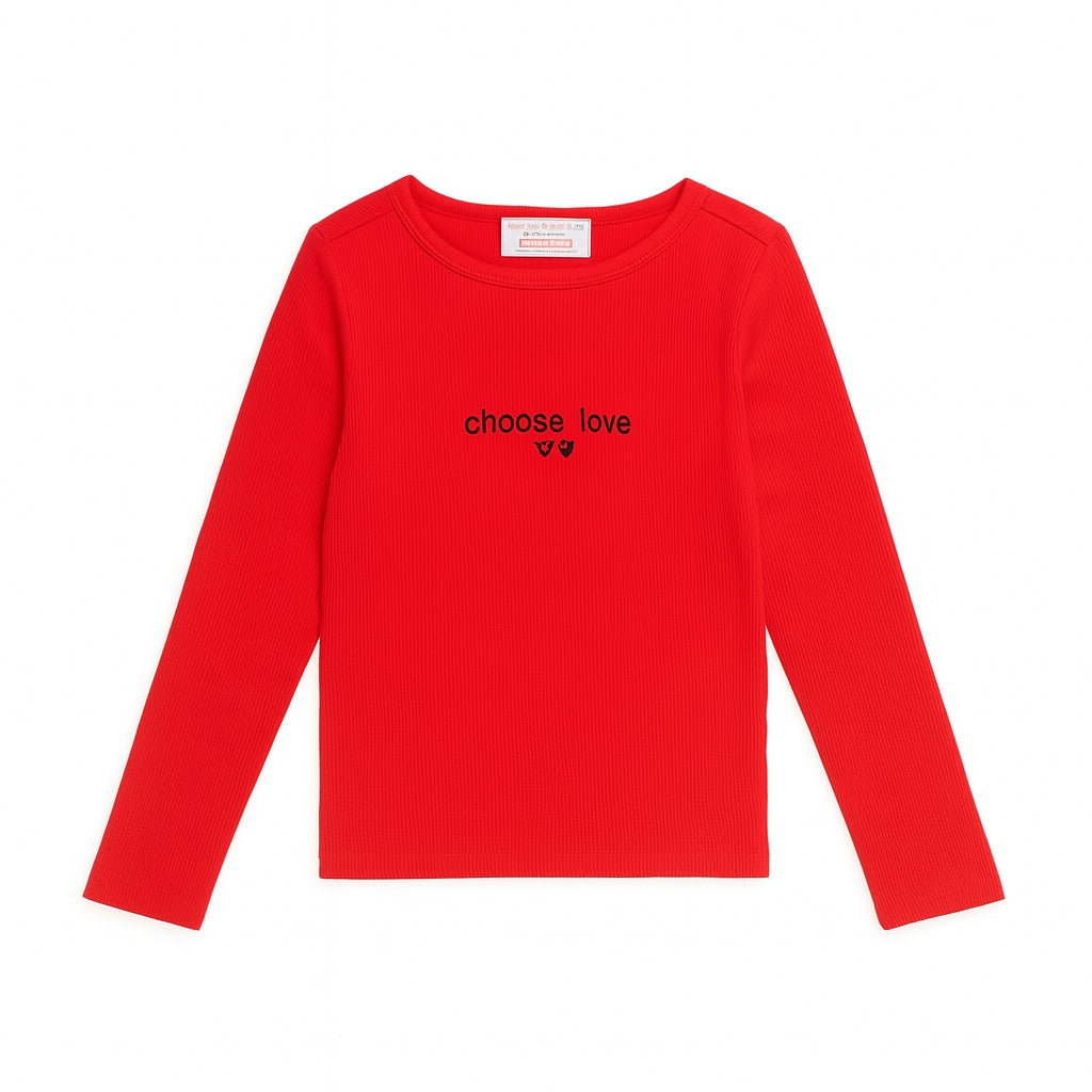 Girls red love Shirt (Last Chance)