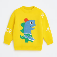 Boys yellow Dino sweater
