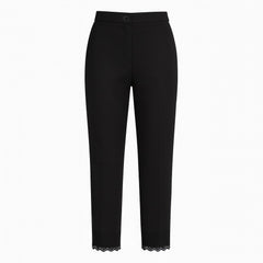 Ladies black lace pant trouser