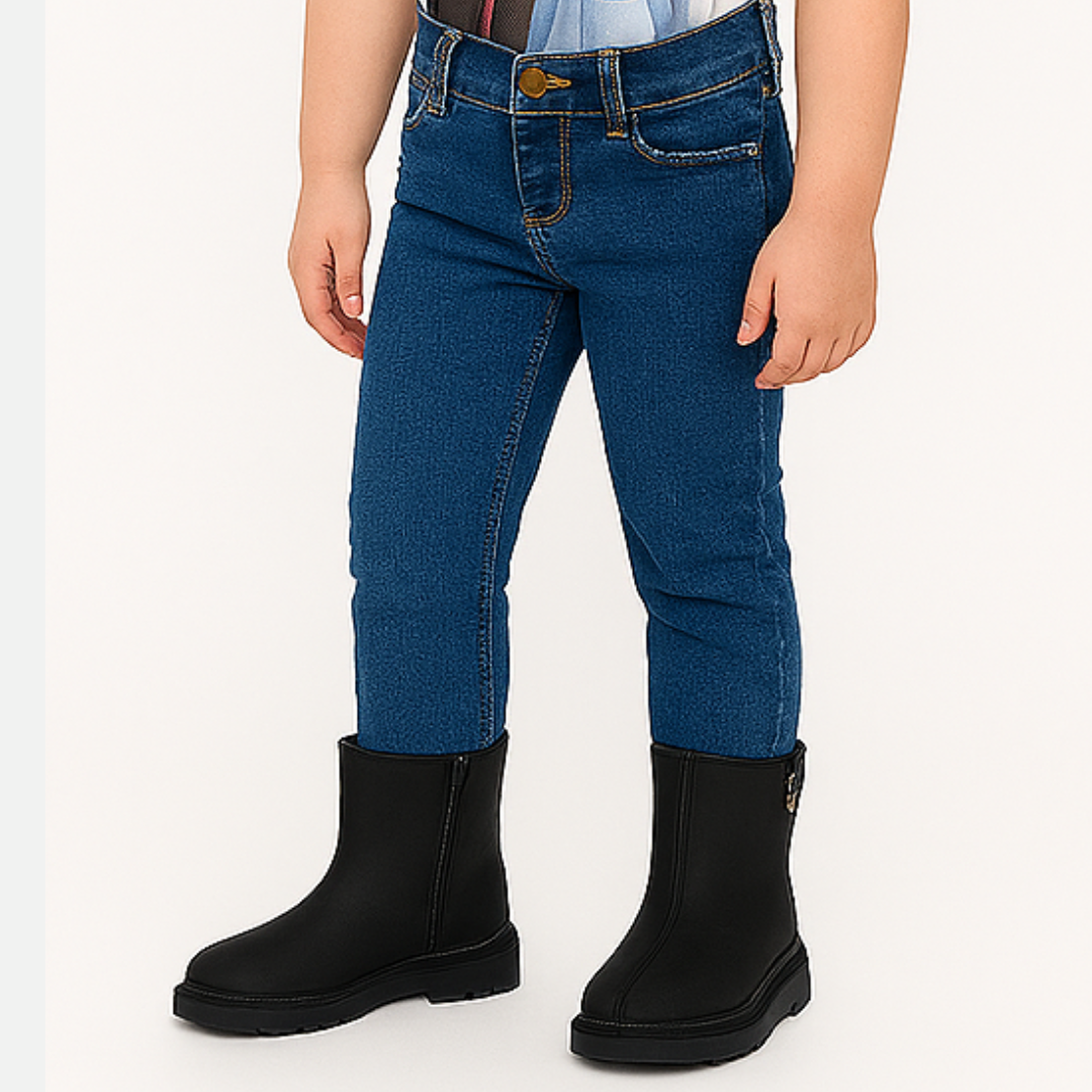 Black Faux leather boots/