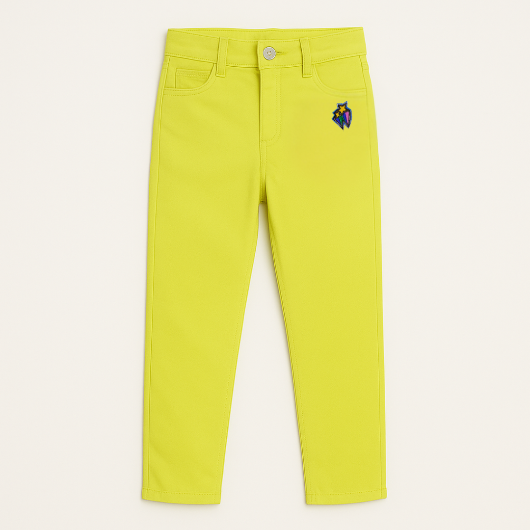 Girls yellow star pant
